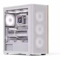 Boîtier PC - AeroCool - D501A - Façade en maille et bois - Support radiateur 360 mm - 11 emplacements