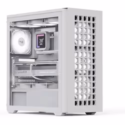 AeroCool Boîtier de tour moyen D502A panneau avant en maille support de radiateur de 360 mm 11 emplacements pour ventilateurs
