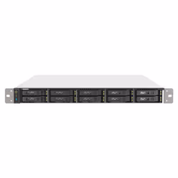QNAP TS-h1090FU, NAS, Rack (1 U), EPYC, 7232P, Noir, Gris