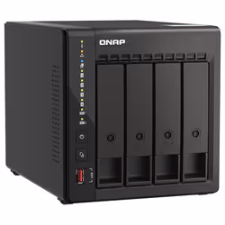 QNAP TS-453E, NAS, Tower, Intel® Celeron®, J6412, Noir