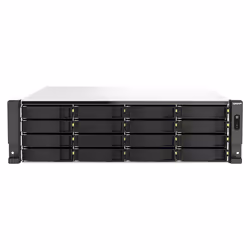 QNAP TS-h2287XU-RP, NAS, Rack (3 U), Intel Xeon E, E-2336, Noir, Blanc