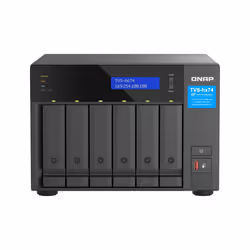 QNAP TVS-h674, NAS, Tower, Intel® Core™ i3, i3-12100, Noir