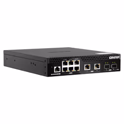 QNAP QSW-M2106R-2S2T commutateur réseau Géré L2 10G Ethernet (100/1000/10000) 1U Noir