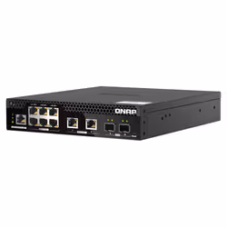 QNAP QSW-M2106PR-2S2T, Géré, L2, 10G Ethernet (100/1000/10000), Connexion Ethernet, supportant l'alimentation via ce port (Po ...