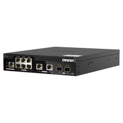 QNAP QSW-M2106PR-2S2T commutateur réseau Géré L2 10G Ethernet (100/1000/10000) Connexion Ethernet, supportant l'alimentation via ce port (PoE) 1U Noir