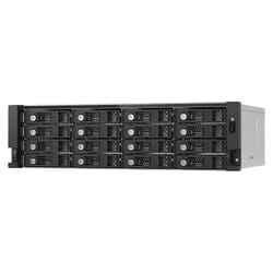 QNAP TL-R1600PES-RP Boîtier de disques de stockage Boîtier disque dur/SSD Noir, Gris 2.5/3.5"