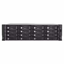 QNAP TL-R1600PES-RP Boîtier de disques de stockage Boîtier disque dur/SSD Noir, Gris 2.5/3.5"
