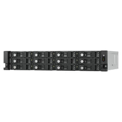 QNAP TL-R1200PES-RP Boîtier de disques de stockage Boîtier disque dur/SSD Noir, Gris 2.5/3.5"
