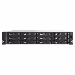 QNAP TL-R1200PES-RP Boîtier de disques de stockage Boîtier disque dur/SSD Noir, Gris 2.5/3.5"