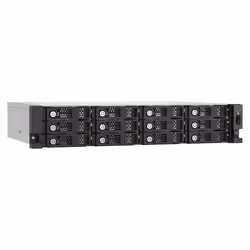 QNAP TL-R1200PES-RP Boîtier de disques de stockage Boîtier disque dur/SSD Noir, Gris 2.5/3.5" - Vue supplémentaire 4