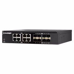 QNAP QSW-3216R-8S8T commutateur réseau Non-géré L2 10G Ethernet (100/1000/10000) Noir - Vue supplémentaire 4