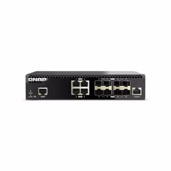 QNAP QSW-M3212R-8S4T, Géré, 10G Ethernet (100/1000/10000), Grille de montage, 1U