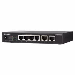QNAP QSW-2104-2T-R2 commutateur réseau Non-géré 10G Ethernet (100/1000/10000) Bureau Noir - Vue supplémentaire 4