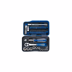 KING TONY - Coffret 1/4 39 pièces Caractéristiques principales de ce produit : Redressement automatique des rails d'embouts d ...