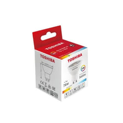 Ampoule LED spot GU10 7W 3000K TOSHIBA - Blanc - Intérieur - Electrique