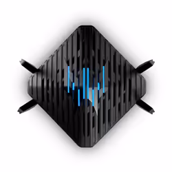 Acer Predator Connect W6 Wi-Fi 6 routeur sans fil Gigabit Ethernet Bi-bande (2,4 GHz / 5 GHz) Noir - Vue supplémentaire 4