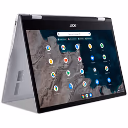 Acer Chromebook CP513-1H-S53J Qualcomm Snapdragon 7c Hybride (2-en-1) 33,8 cm (13.3") Écran tactile Full HD 4 Go LPDDR4x-SDRAM 64 Go eMMC Wi-Fi 5 (802.11ac) ChromeOS Argent