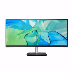 Acer CB343CUR, 86,4 cm (34"), 3440 x 1440 pixels, UltraWide Quad HD, LED, 4 ms, Noir, Argent