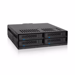 Icy Dock MB324SP-B, SATA, Série ATA II, Série ATA III, Série Attachée SCSI (SAS), 440 g, Bureau, Noir