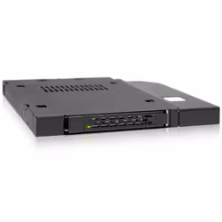 Icy Dock MB411SPO-B, 2.5", SATA, Série Attachée SCSI (SAS), Noir, Métal, 6 Gbit/s, HDD, SSD
