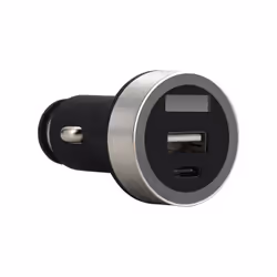 FSP/Fortron FSP016-OPRN1, Auto, Allume-cigare, 5 V, 3,1 A, Noir, Argent