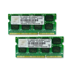 G.Skill 4GB DDR3-1600 SQ module de mémoire 4 Go 2 x 2 Go 1600 MHz