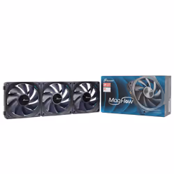 Seasonic MagFlow 3-Fan Kit, Ventilateur, 12 cm, 600 tr/min, 2000 tr/min, 63,33 cfm, Noir