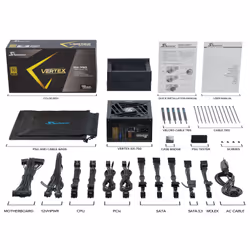 Seasonic VERTEX GX-750 unité d'alimentation d'énergie 750 W 20+4 pin ATX ATX Noir - Vue supplémentaire 7
