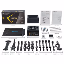 Seasonic VERTEX GX-1000 unité d'alimentation d'énergie 1000 W 20+4 pin ATX ATX Noir - Vue supplémentaire 6