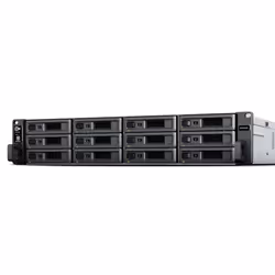 Synology RackStation RS2423+, NAS, Rack (2 U), AMD Ryzen, V1780B, Noir, Gris