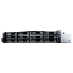 Synology RX1225RP boîtier de disques Rack (2 U) Noir, Argent