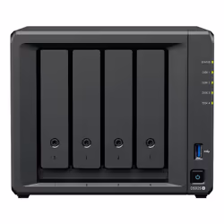 Synology DiskStation DS925+ serveur de stockage NAS Ryzen Embedded V1500B 4 Go DDR4 0 To Noir