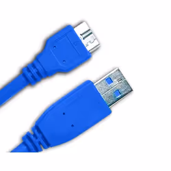 Jou Jye Computer 2.0m USB 3.0 A-micro B, 2 m, USB A, Micro-USB B, USB 3.2 Gen 1 (3.1 Gen 1), Mâle/Mâle, Bleu