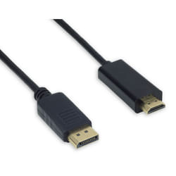 Jou Jye Computer AVC 121 1,8 m DisplayPort HDMI Type A (Standard) Noir