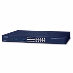 PLANET FNSW-1601 switch di rete No gestito Fast Ethernet (10/100) Nero 1U, Non-géré, Fast Ethernet (10/100), Full duplex, Gri ...