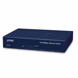 PLANET FSD-503, Fast Ethernet (10/100), Full duplex, Montage mural