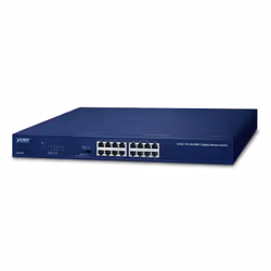PLANET GSW-1601, Non-géré, Gigabit Ethernet (10/100/1000), Full duplex, Grille de montage, 1U