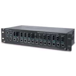 PLANET MC-1500R, Fast Ethernet, Gigabit Ethernet, 1000,100 Mbit/s, Avec fil, Noir, FCC Class A, CE, 50 - 60 Hz
