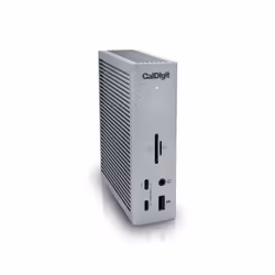 CalDigit TS4, 98 W, 100000 Mbit/s, Gris, SD, 3,5mm, DisplayPort, Lightning, RJ-45, Thunderbolt 4, USB 3.2 Gen 1 (3.1 Gen 1) T ...