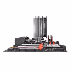 Thermaltake Riing Silent 12 RGB Sync Edition Processeur Refroidisseur 12 cm Noir, Métallique - Vue supplémentaire 13