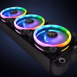 Thermaltake Riing Trio 12 LED RGB Radiator Fan TT Premium Edition Boitier PC Ventilateur 12 cm Noir - Vue supplémentaire 12