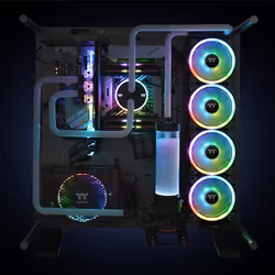 Thermaltake Riing Trio 12 LED RGB Radiator Fan TT Premium Edition Boitier PC Ventilateur 12 cm Noir - Vue supplémentaire 13