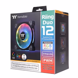 Thermaltake Riing Duo 12 RGB Premium Edition Boitier PC Ventilateur 12 cm Noir - Vue supplémentaire 7