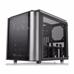 Thermaltake Level 20 VT, Micro Tower, PC, Noir, Argent, micro ATX, Mini-ITX, SPCC, 18,5 cm
