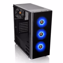 Thermaltake V200 TG RGB, Midi Tower, PC, Noir, ATX, micro ATX, Mini-ITX, SPCC, Jouer