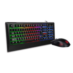 Tt eSPORTS Challenger Combo clavier Souris incluse USB Allemand Noir