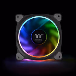 Thermaltake CL-F076-PL12SW-A système de refroidissement d’ordinateur Boitier PC Ventilateur 12 cm Noir