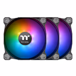 Thermaltake Pure 12 ARGB, Ventilateur, 12 cm, 500 tr/min, 1500 tr/min, 56,45 cfm, Noir