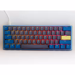 Ducky One 3 Daybreak Mini clavier USB Allemand Noir, Bleu, Vert - Vue supplémentaire 9