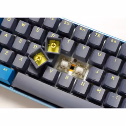 Ducky One 3 Daybreak Mini clavier USB Allemand Noir, Bleu, Vert